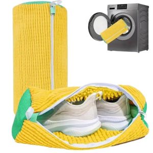 Laundry Shoe Washing Bag for Washing Machine - Protect Your Footwear during the Wash Accessories shoe washing,Mesh Accessory mesh laundry Grey